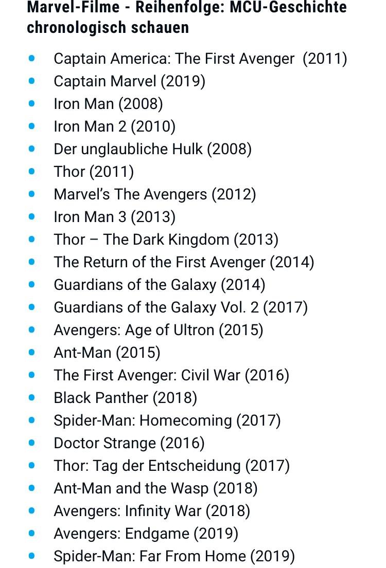 Where do I start Marvel