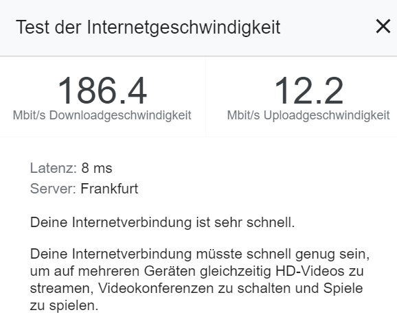 Internet provider criteria