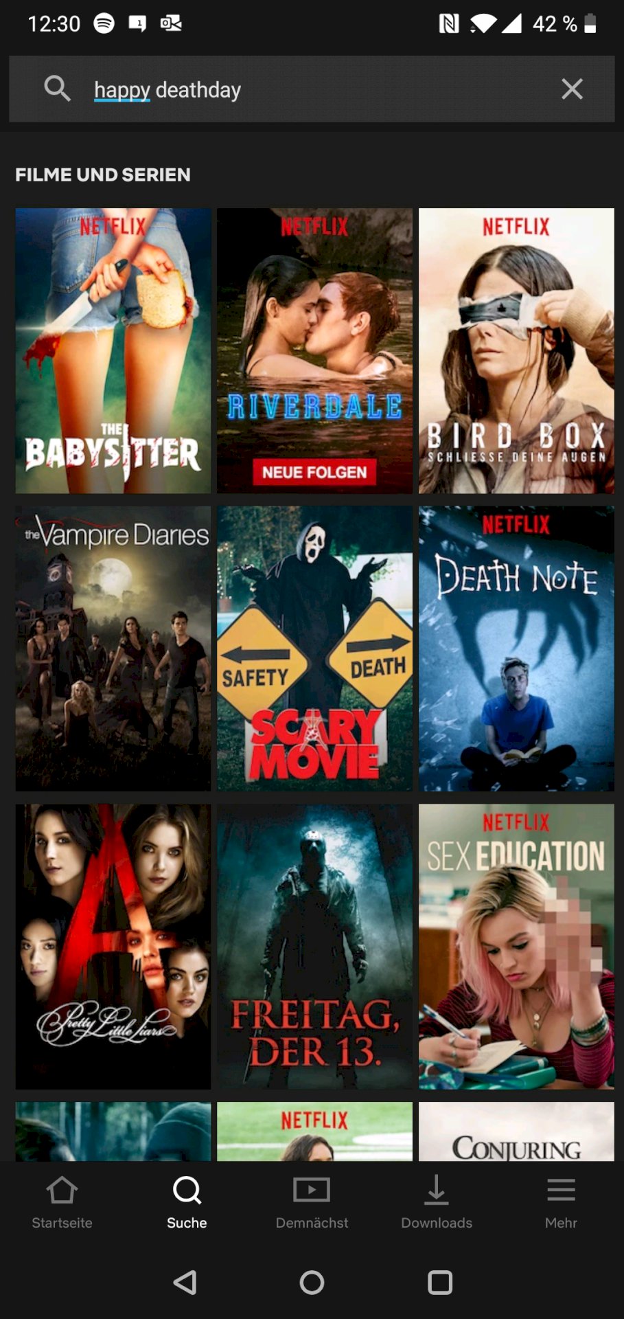 Is there happy deathday on netflix