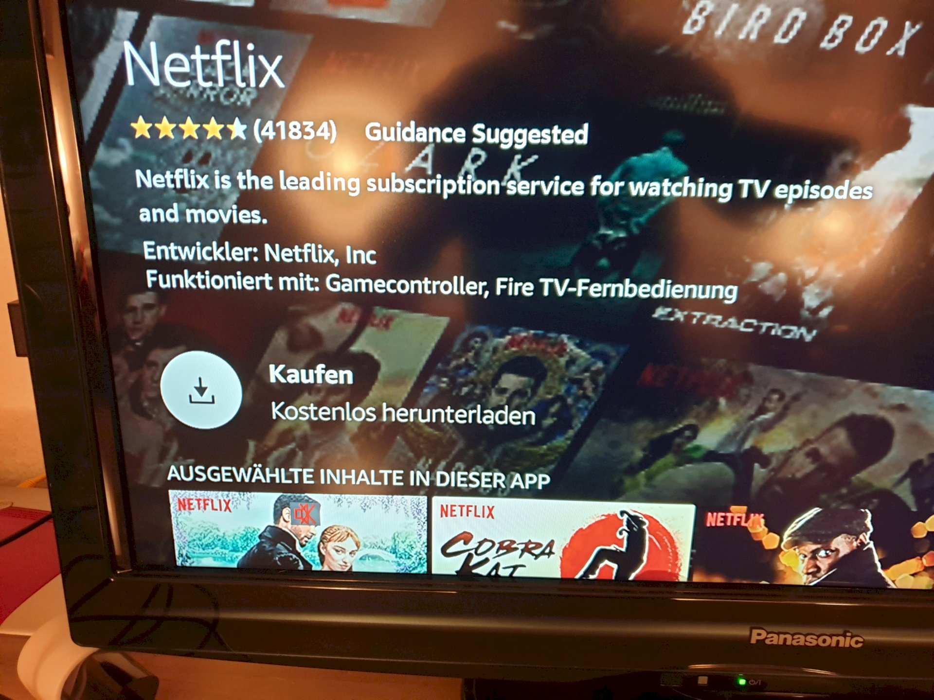 Why is it not possible to log in to Netflix using the amazon fire stick