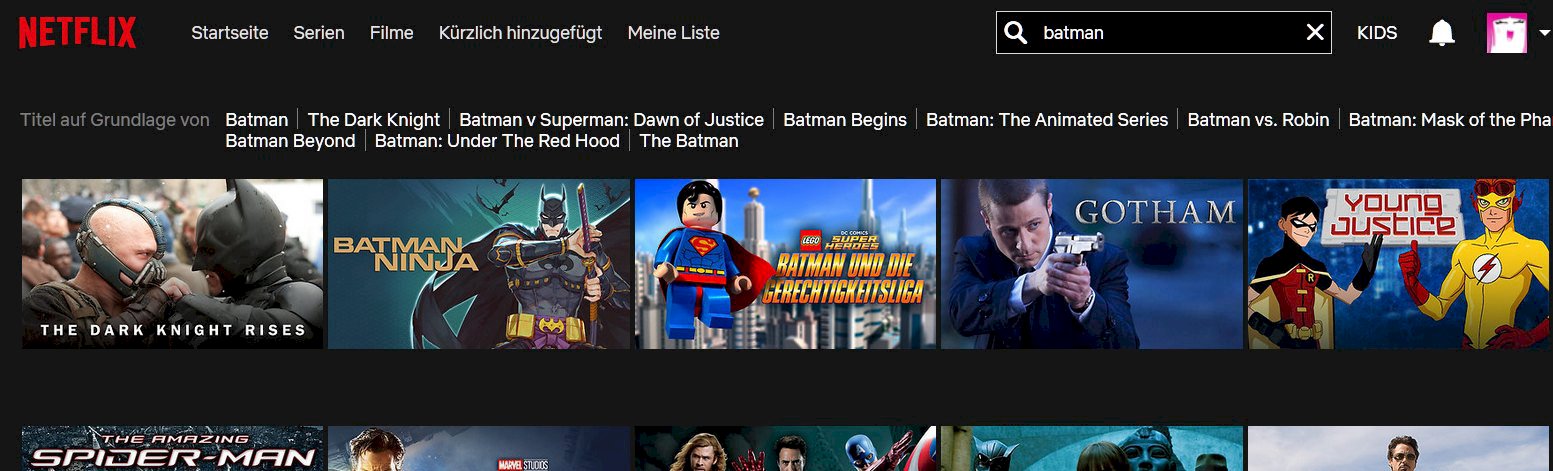 Does netflix have more movies from batman except the knight rises