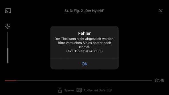 Netflix error avf 11800