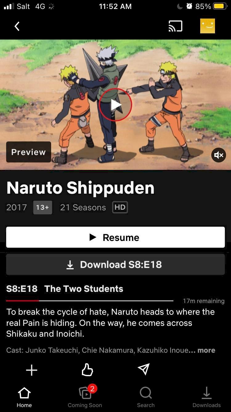 Why does my girlfriend have Naruto Shippuden all 21 seasons