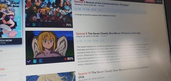 Seven deadly sins OVAS